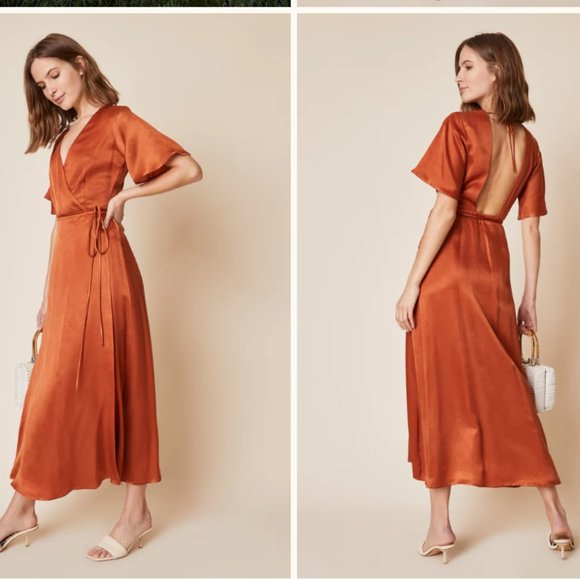 Whimsy and Row - Rust Dress - Picture 4 of 4